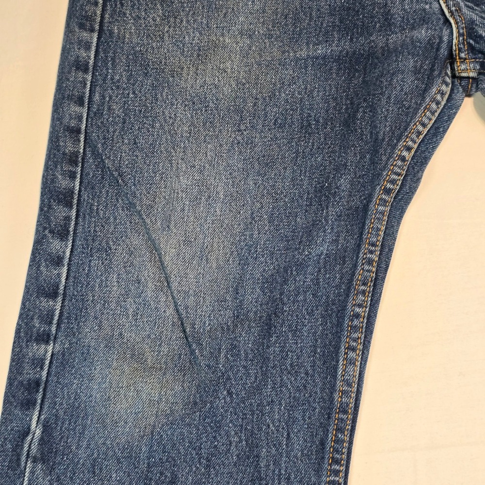 Levis 505 Regular Fit Straight Leg Jeans Mens 34x29 Blue Denim 00505-0216 - Picture 6 of 16